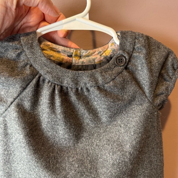 Bonpoint Gray Dress Wool Cashmere - Baby 12M - Picture 8 of 11